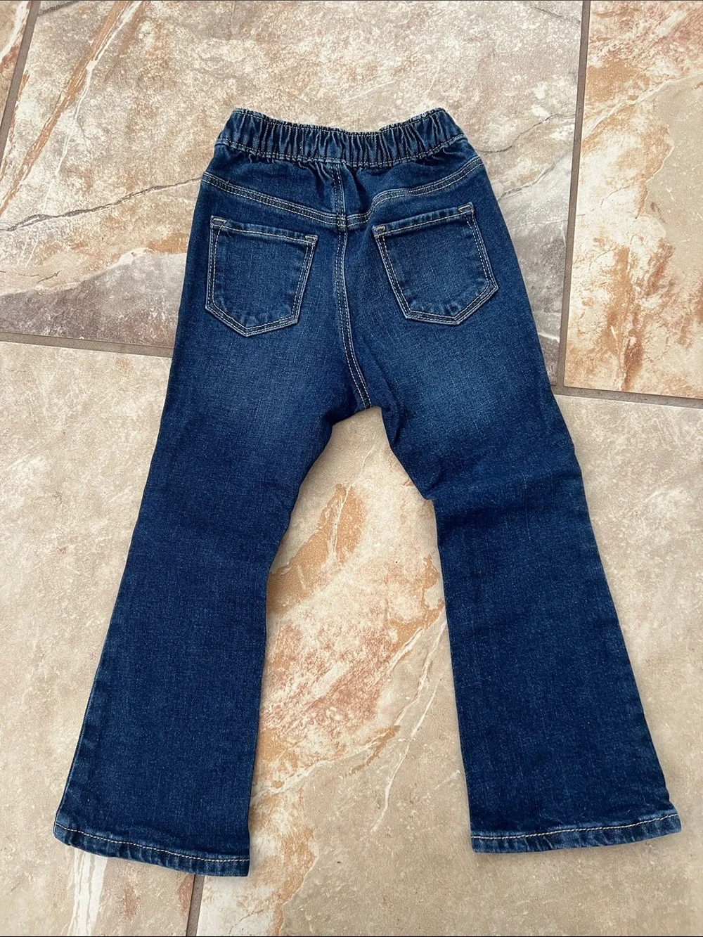 Old Navy Girls Dark Blue Stretch Bootcut Jeans